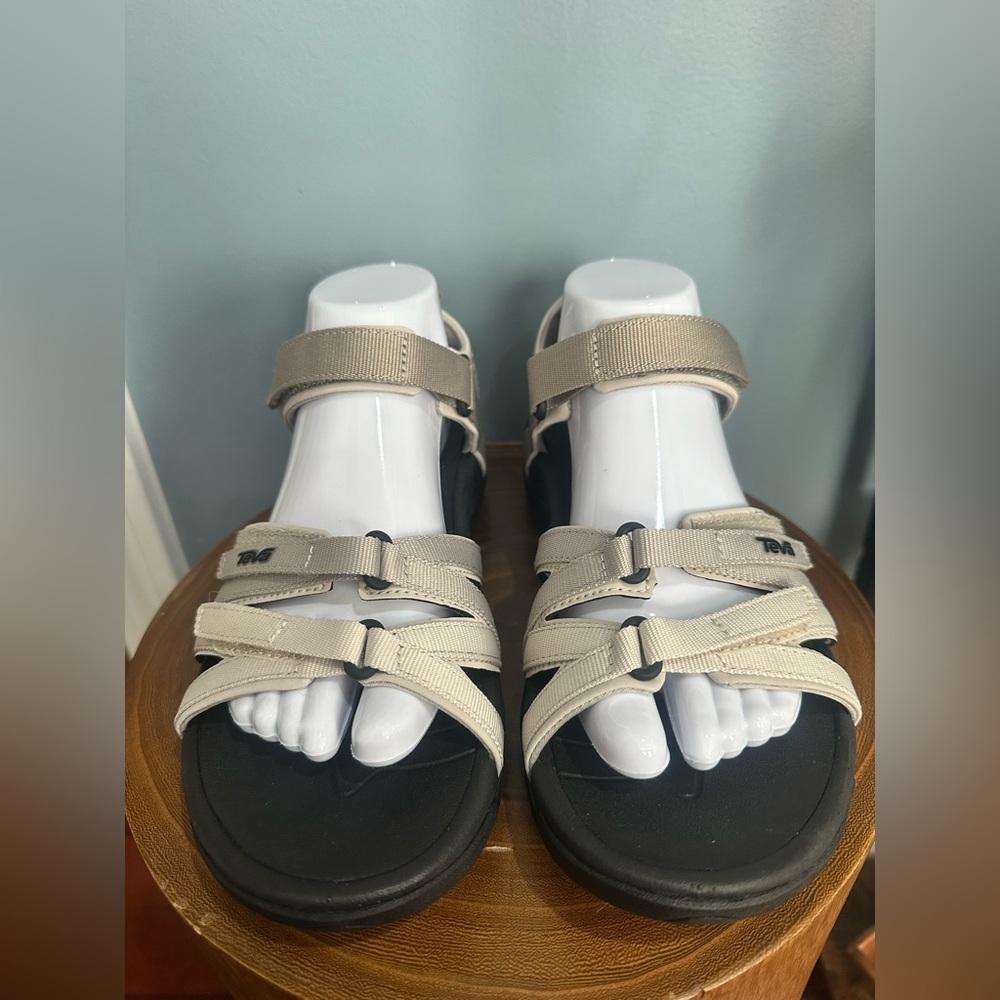Teva Women’s Sandals Tan Beige 9 - Picture 2 of 5